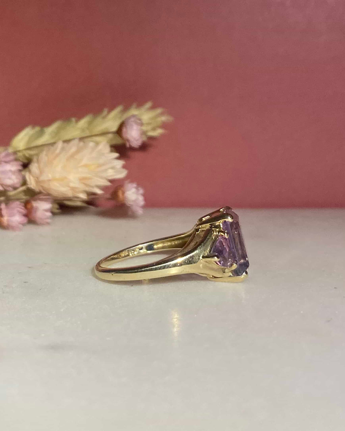 Bague Trilogie Améthystes 2.20 Carats &quot;Paula&quot;