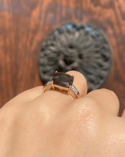 Bague Jonc Andesine 2.40 Carats &amp; Diamants &quot;Merida&quot;