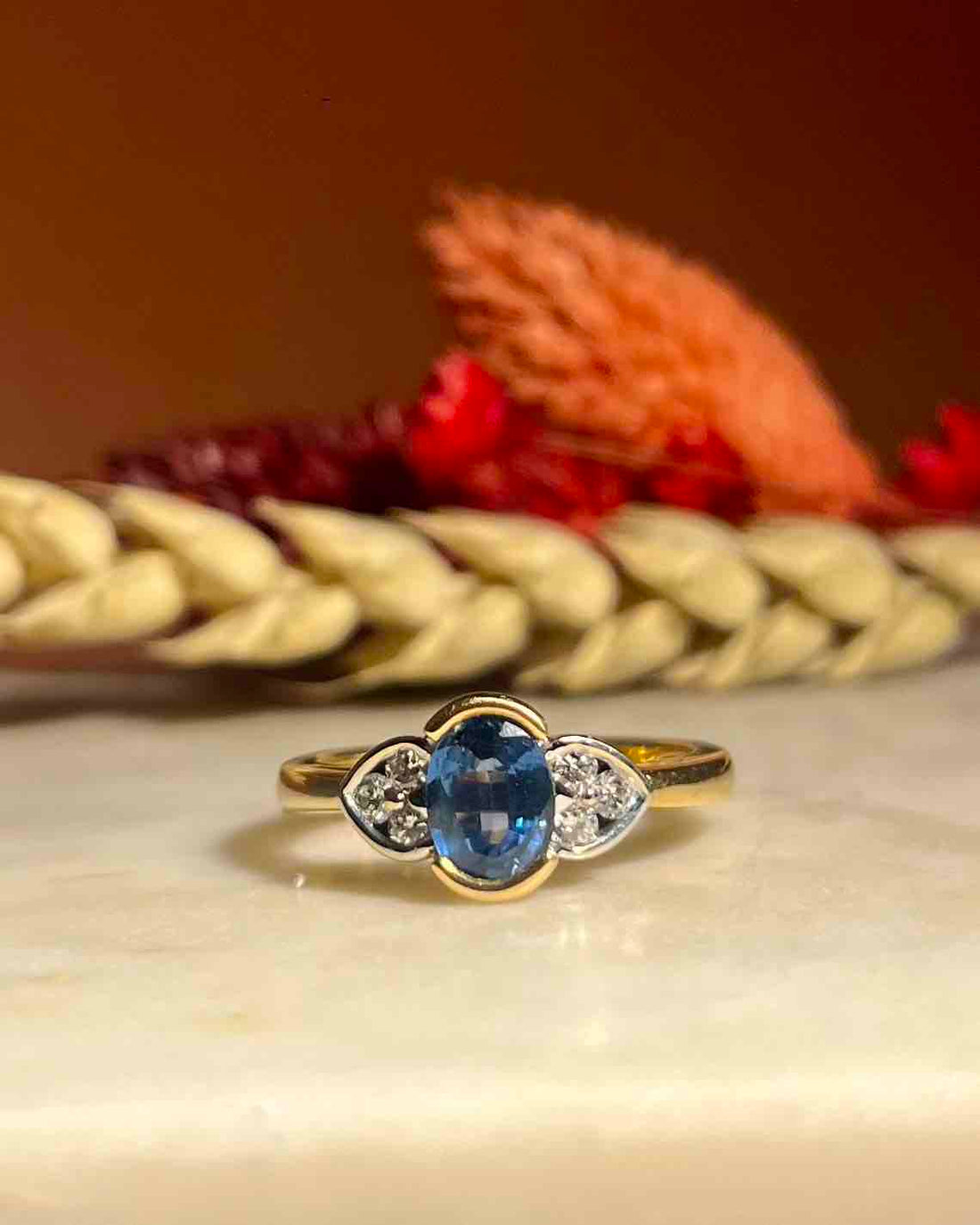 Bague Trilogie Saphir et Diamants &quot;Chiara&quot;