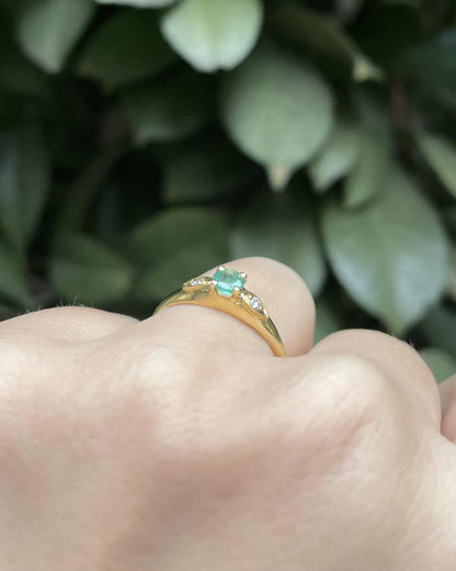 Bague Trilogie Emeraude &amp; Diamants &quot;Amari&quot;