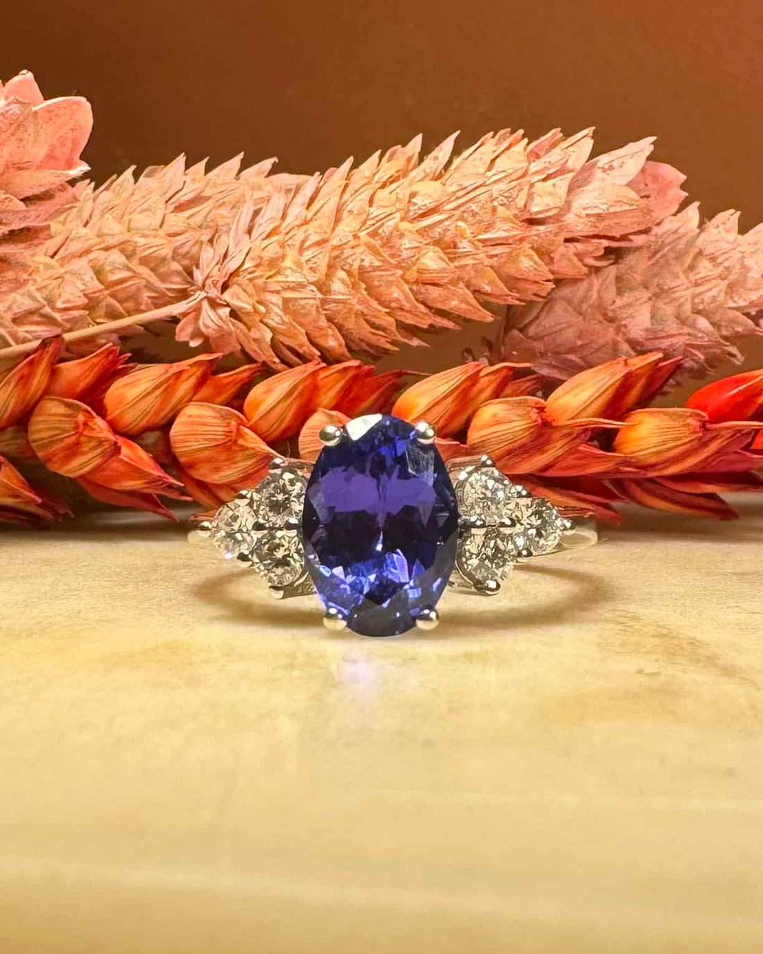 Bague Trilogie Tanzanite 2.50 carats &amp; Diamants &quot;Zaily&quot;