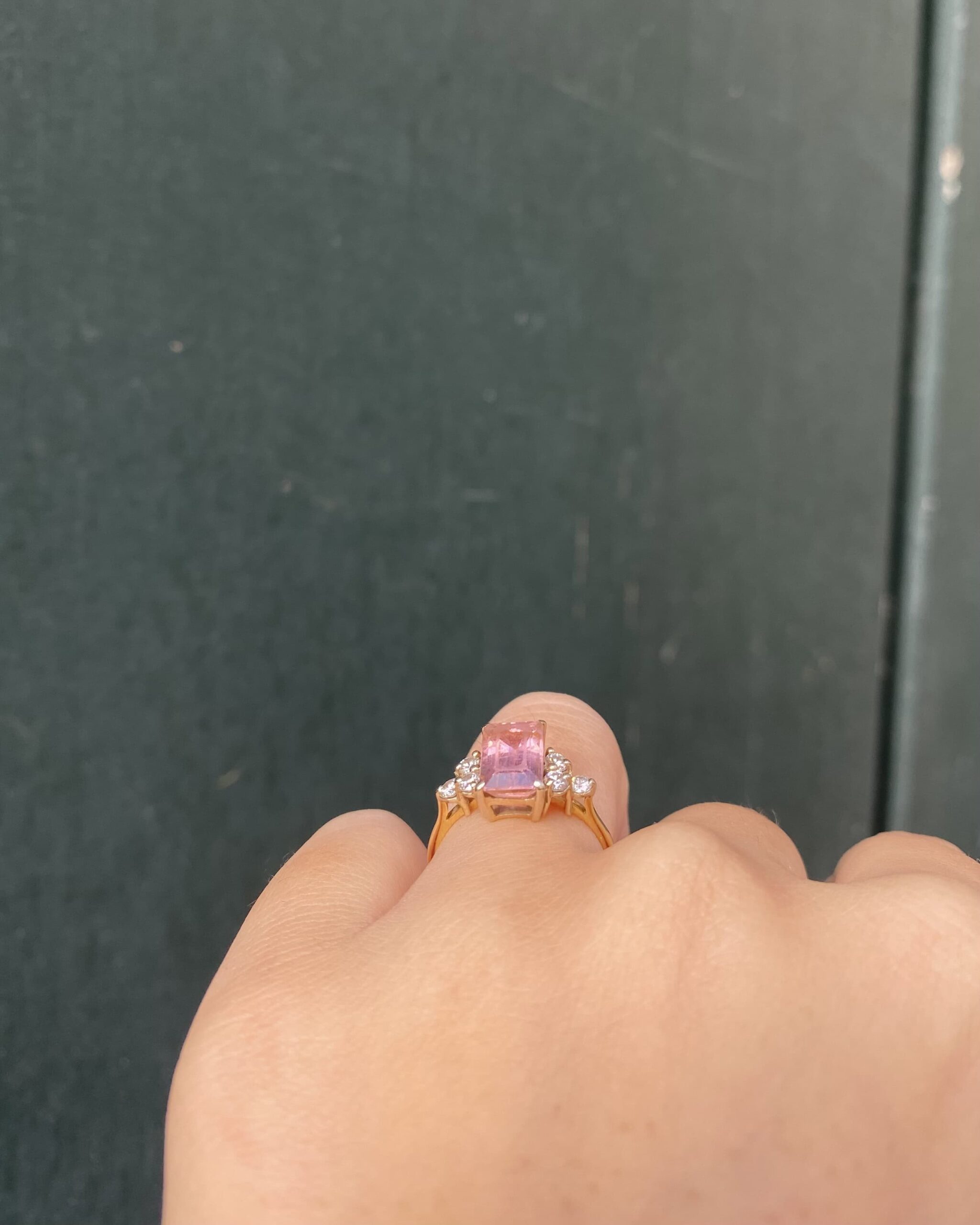 Bague Trilogie Tourmaline 1.80 Carat &amp; Diamants “Lola”