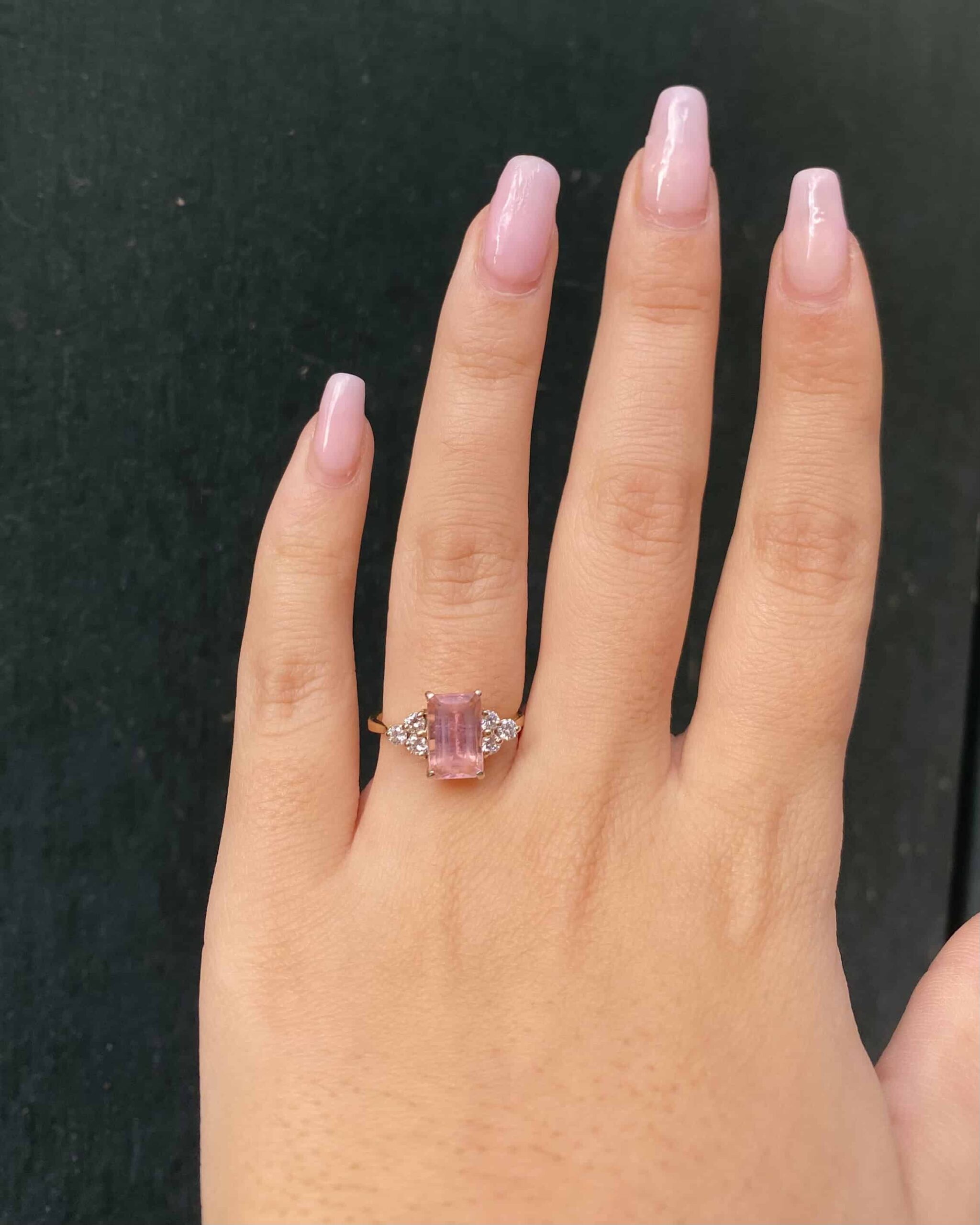 Bague Trilogie Tourmaline 1.80 Carat &amp; Diamants “Lola”
