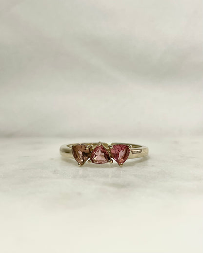 Bague Trilogie Tourmaline Rose &quot;Zayce&quot;