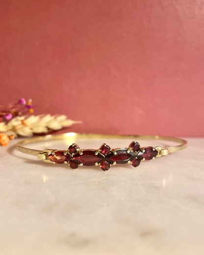Bracelet Grenat 2.80 carats Vintage &quot;Audrey&quot;