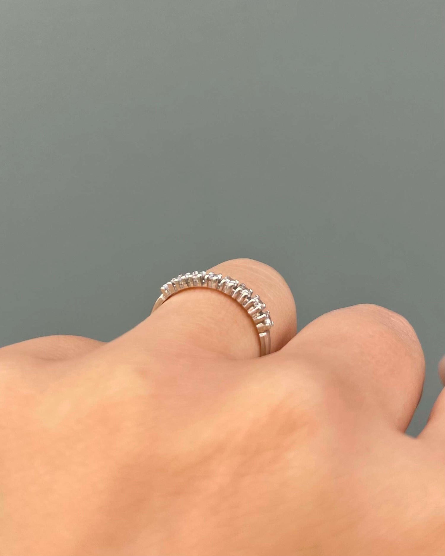 Demi-Alliance Vintage 8 Diamants &quot;Daya&quot;